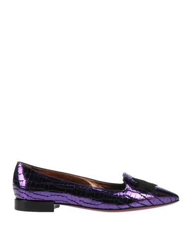 A.testoni A. Testoni Woman Ballet Flats Purple Size 6.5 Soft Leather