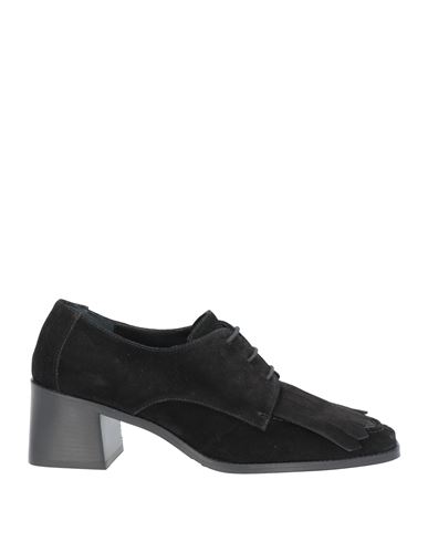 Shop Bruglia Woman Lace-up Shoes Black Size 8 Leather