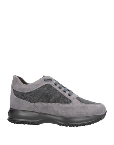 Hogan Interactive Man Sneakers Grey Size 9 Leather, Textile Fibers