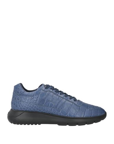 Shop Hogan Man Sneakers Blue Size 7 Soft Leather