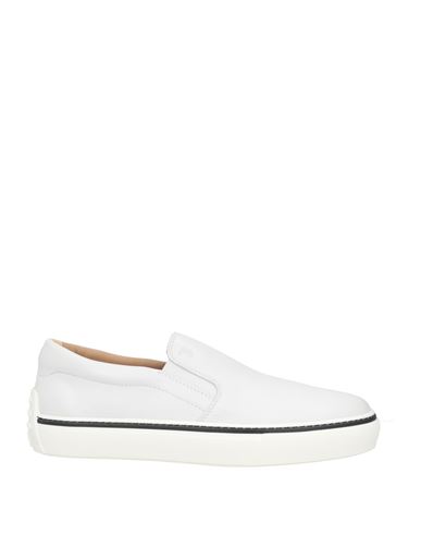Tod's Man Sneakers White Size 11 Soft Leather