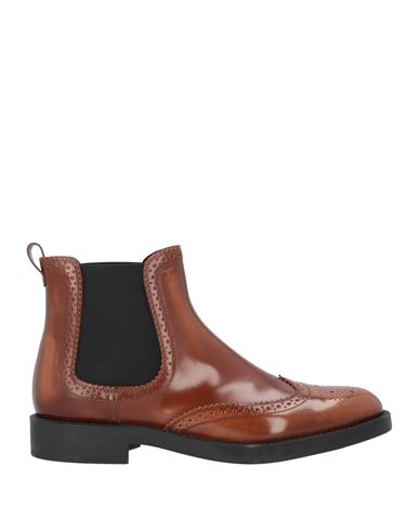 Tod's Woman Ankle Boots Tan Size 7.5 Soft Leather