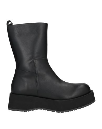Paloma Barceló Woman Ankle Boots Black Size 10 Soft Leather In Black