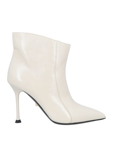 Alevì Milano Aleví Milano Woman Ankle Boots Ivory Size 8 Soft Leather In White