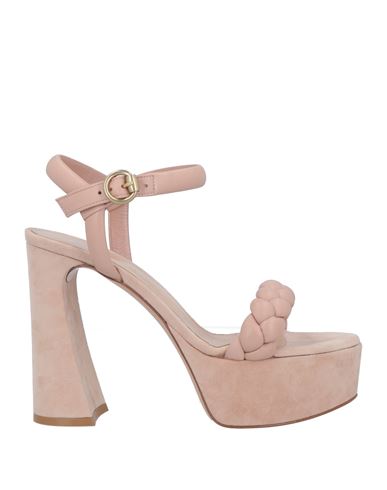Gianvito Rossi Woman Sandals Light Pink Size 10 Soft Leather