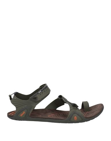 Teva Man Thong Sandal Military Green Size 13 Rubber In Green