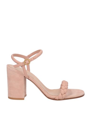 Gianvito Rossi Woman Sandals Blush Size 10 Soft Leather In Pink