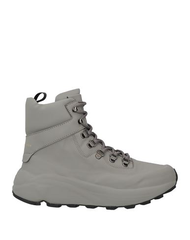Officine Creative Italia Woman Ankle Boots Grey Size 8 Soft Leather In Grey