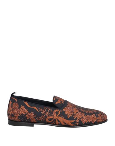 Dolce & Gabbana Man Loafers Midnight Blue Size 6 Textile Fibers