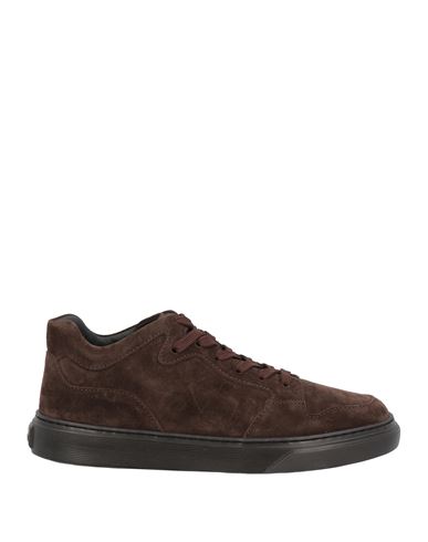 Hogan Man Sneakers Dark Brown Size 11.5 Soft Leather