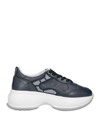 Hogan Woman Sneakers Navy Blue Size 6 Soft Leather
