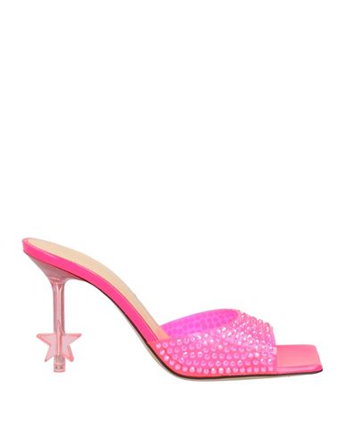 Mach & Mach Woman Sandals Fuchsia Size 8 Pvc - Polyvinyl Chloride In Pink