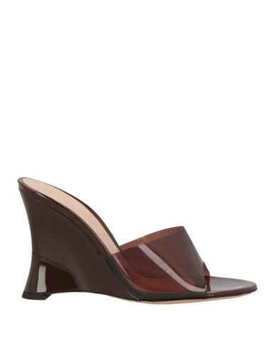 Gianvito Rossi Woman Sandals Brown Size 9.5 Plastic In Brown