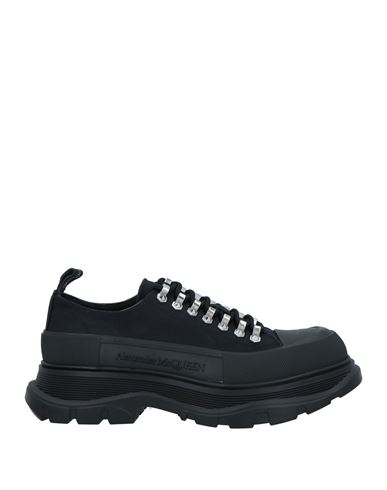Alexander Mcqueen Man Sneakers Black Size 6 Textile Fibers