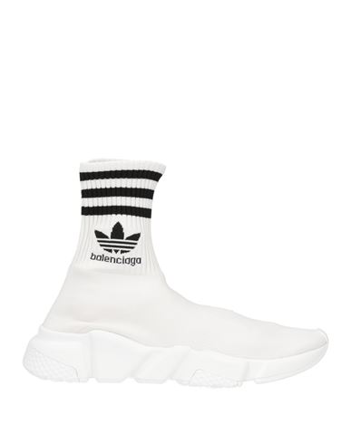 Balenciaga X Adidas Woman Sneakers White Size 8 Textile Fibers In White