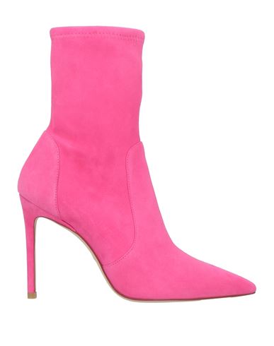 Stuart Weitzman Woman Ankle Boots Fuchsia Size 8.5 Soft Leather In Pink