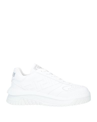 Versace Man Sneakers White Size 10 Calfskin