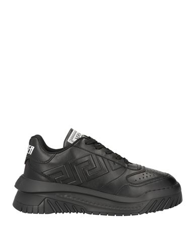 Versace Man Sneakers Black Size 8 Calfskin