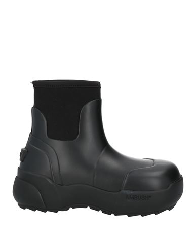 Ambush Elasticated Ankle Welly Boots In Black