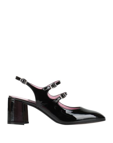 Carel Paris Banana Patent Leather Slingback Pumps In Black