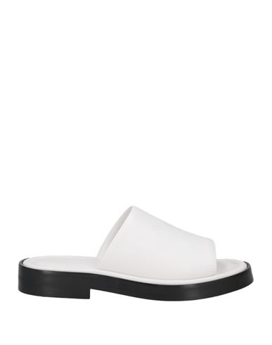 Ferragamo Open-toe Slip-on Slides In White
