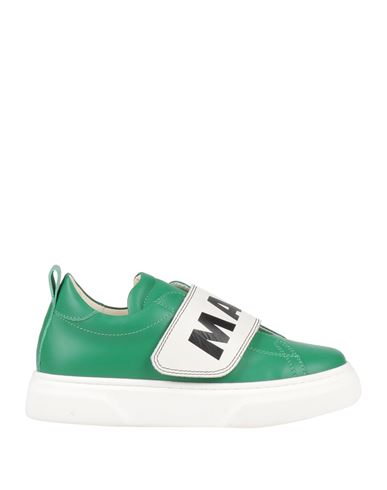Marni Woman Sneakers Green Size 12c Soft Leather In Green