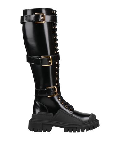 Dolce & Gabbana Woman Boot Black Size 7.5 Calfskin