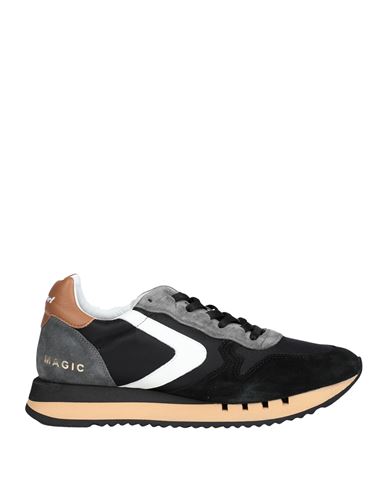 Valsport Man Sneakers Black Size 8 Nylon, Soft Leather