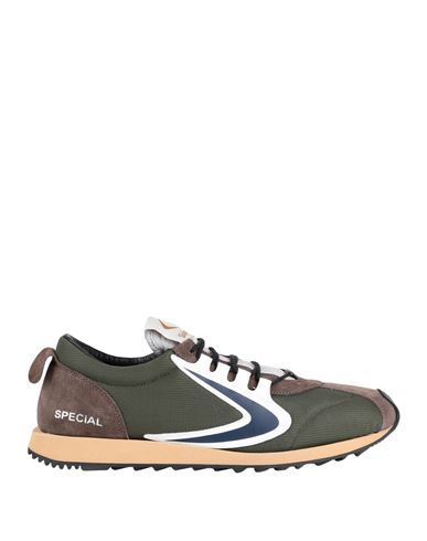 Valsport Super Nylon Man Sneakers Navy Blue Size 10 Soft Leather, Textile Fibers In Green