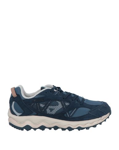 Mizuno Man Sneakers Navy Blue Size 7 Soft Leather, Textile Fibers