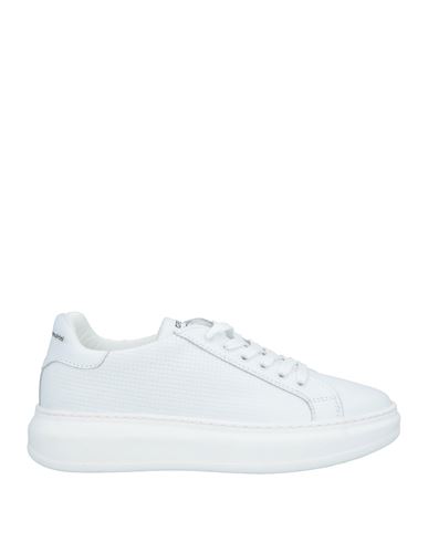 Grey Daniele Alessandrini Man Sneakers White Size 12 Soft Leather