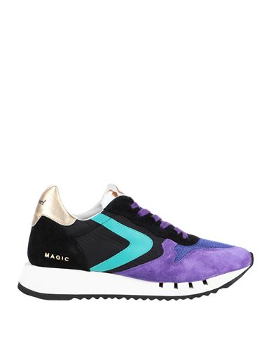 Valsport Woman Sneakers Purple Size 5.5 Nylon, Soft Leather