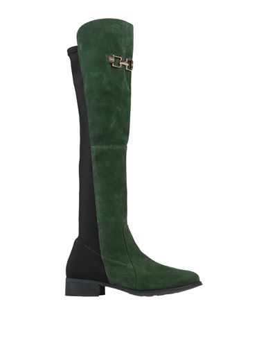 Shop Cuplé Woman Boot Dark Green Size 8 Soft Leather, Textile Fibers