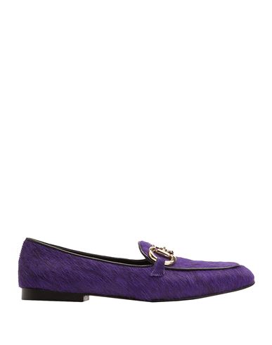 8 By Yoox Calf Hair Horsebit-detail Loafer Woman Loafers Purple Size 11 Calfskin