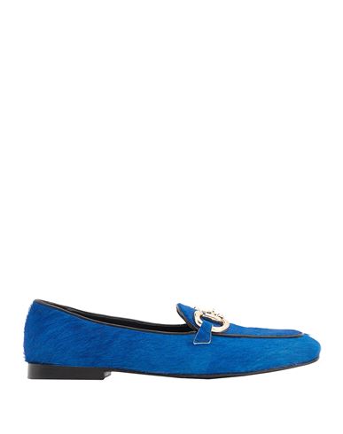 8 By Yoox Calf Hair Horsebit-detail Loafer Woman Loafers Bright Blue Size 11 Calfskin