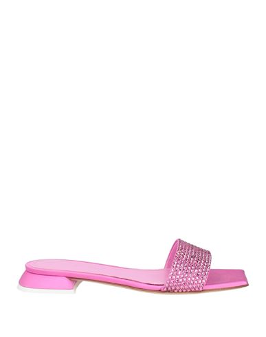 3juin Woman Sandals Pink Size 8 Textile Fibers In Pink