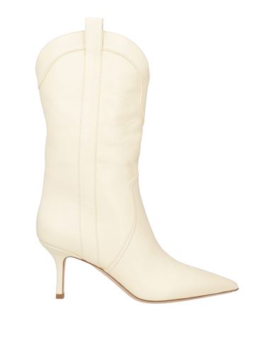 Paris Texas Woman Ankle Boots Cream Size 7 Soft Leather In White