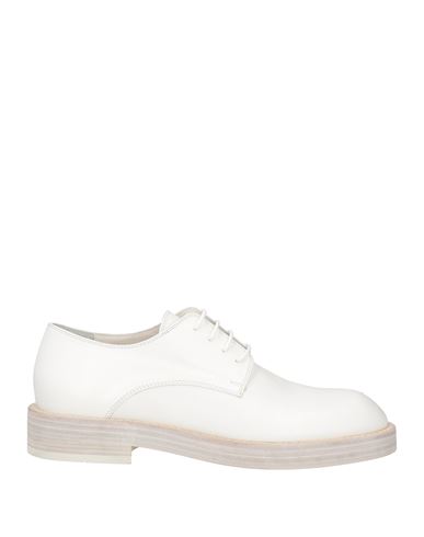 Shop Ann Demeulemeester Man Lace-up Shoes White Size 9 Soft Leather