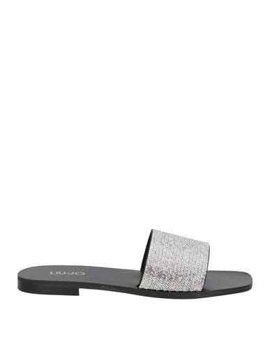 Liu •jo Woman Sandals Silver Size 7 Textile Fibers