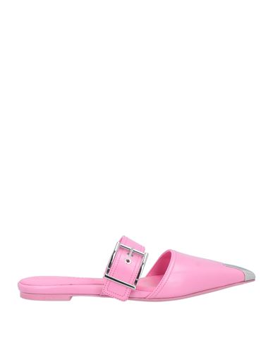Shop Alexander Mcqueen Woman Mules & Clogs Pink Size 8 Soft Leather
