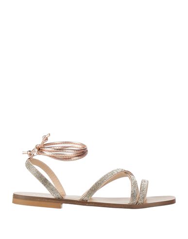 Liu •jo Flat Sandals Liu Jo Woman Color Champagne In Orange