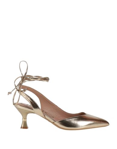 Liu •jo Woman Pumps Gold Size 5 Soft Leather