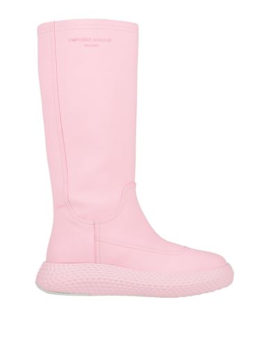 Emporio Armani Woman Knee Boots Pink Size 9.5 Rubber