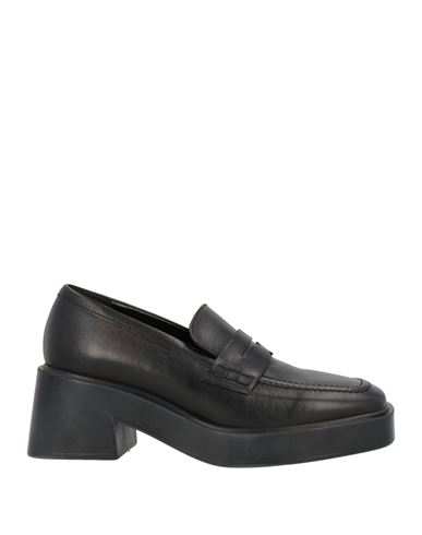 Lorenzo Mari Woman Loafers Black Size 6 Soft Leather