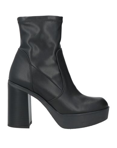 Lorenzo Mari Woman Ankle Boots Black Size 8 Soft Leather In Black