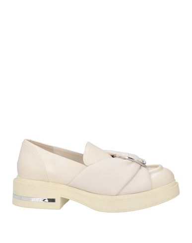 Shop Liu •jo Woman Loafers Off White Size 7 Soft Leather
