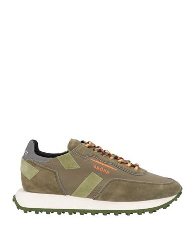 Ghoud Venice Ghōud Venice Man Sneakers Military Green Size 9 Soft Leather, Textile Fibers