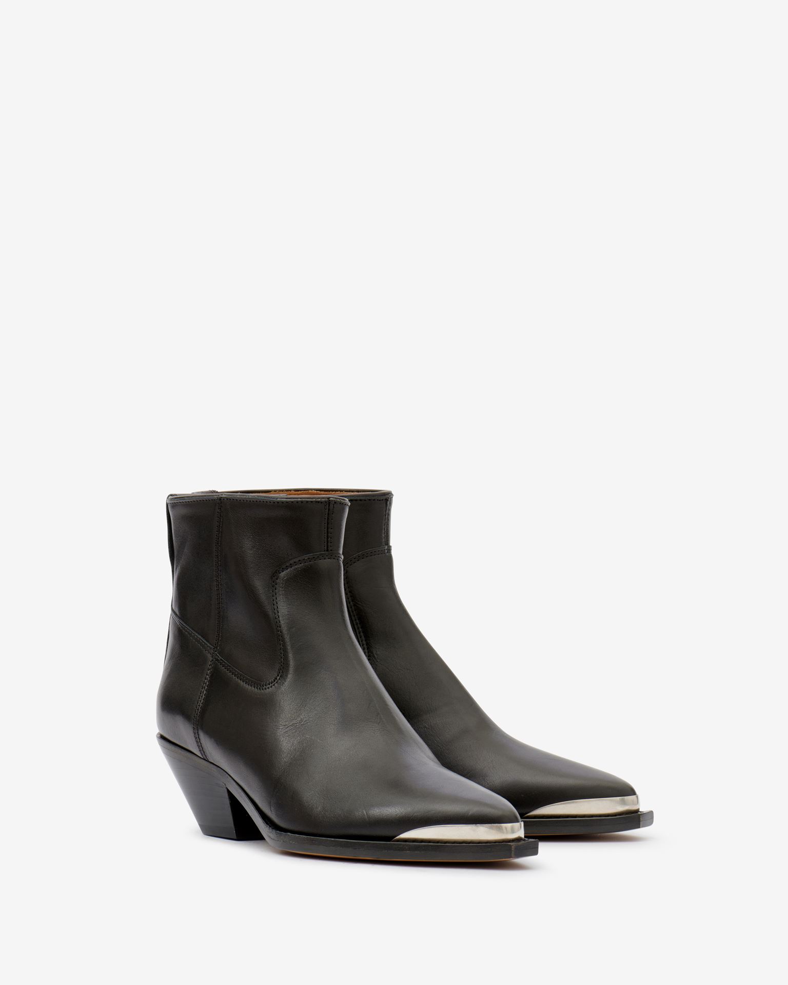 Isabel Marant, Adnae Leather Low Boots - Women - Black