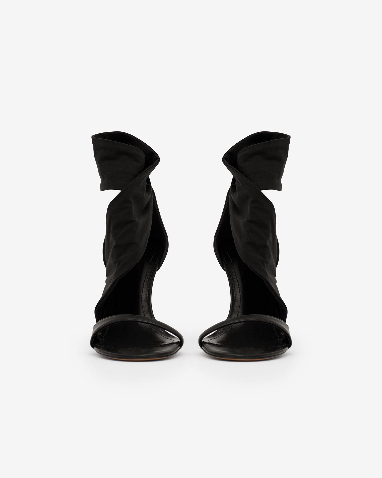 Isabel Marant Askja Calf Leather Sandals In Black