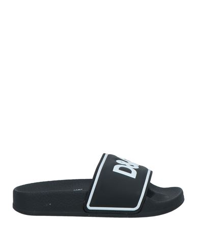 Dolce & Gabbana Toddler Boy Sandals Black Size 10c Soft Leather In Black